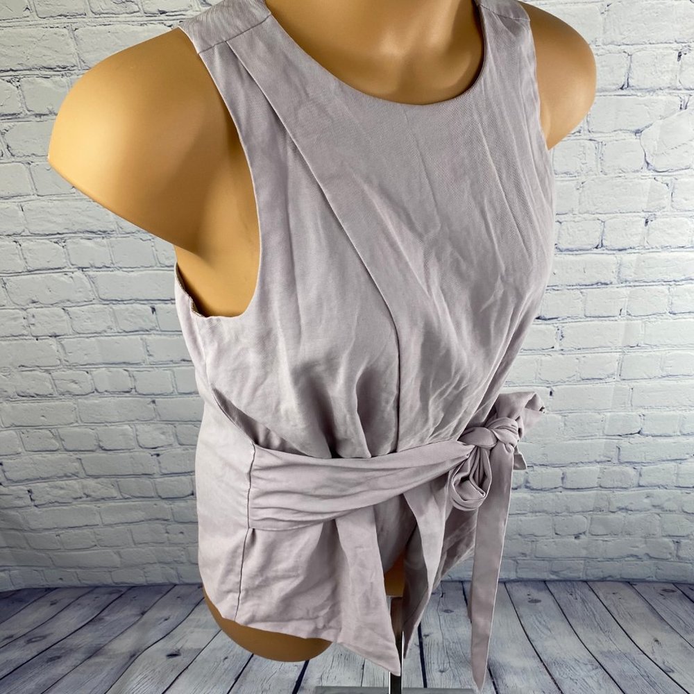 Sugar + Lips Sleeveless Belted Purple Mini Dress - Picture 5 of 10